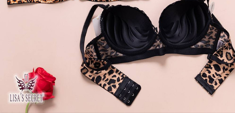 سوتین اسفنجی پلنگی زنانه وارداتی