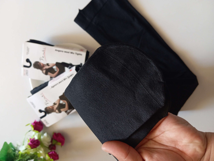 جوراب شلواری ضخیم پنت تک رنگ مشکی