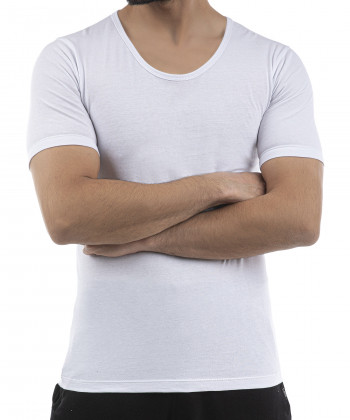 خرید بهترین زیرپوش نخ پنبه مردانه مدل نیمه آستین