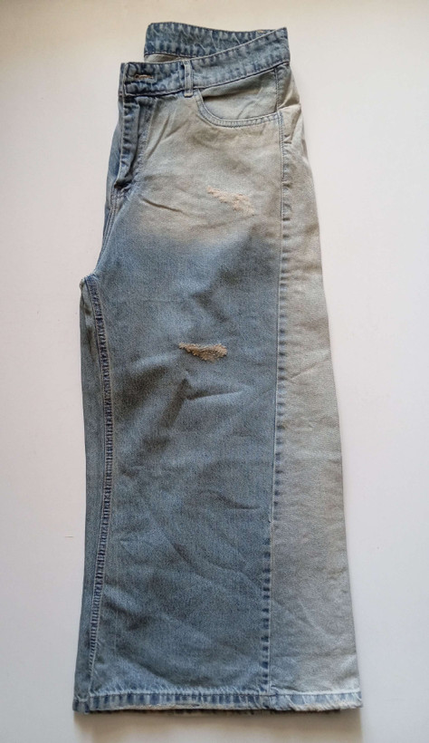 شلوار شافل جین قد ۸۵