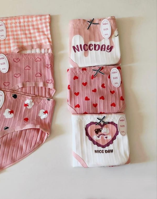 خرید ارزان‌ترین شورت عروسکی زنانه طرح قلبی