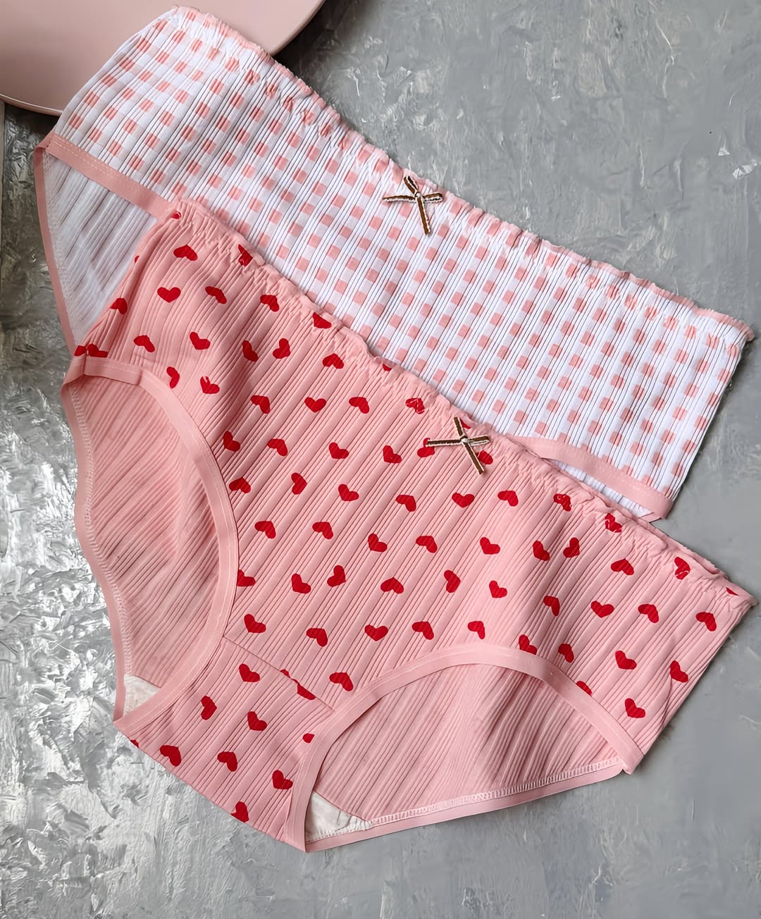 شورت عروسکی دخترانه طرح قلبی