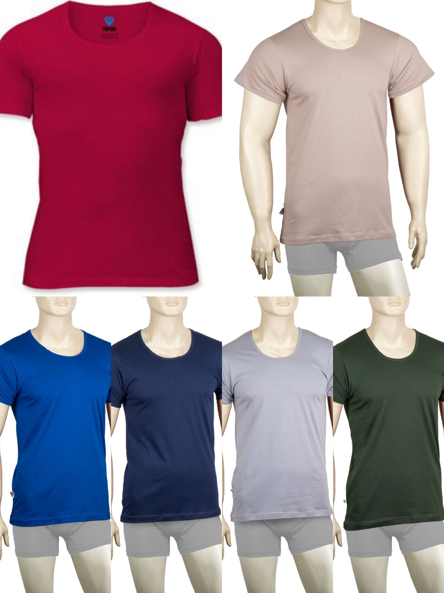 خرید عمده زیرپوش نیمه آستین مردانه گرم بالا